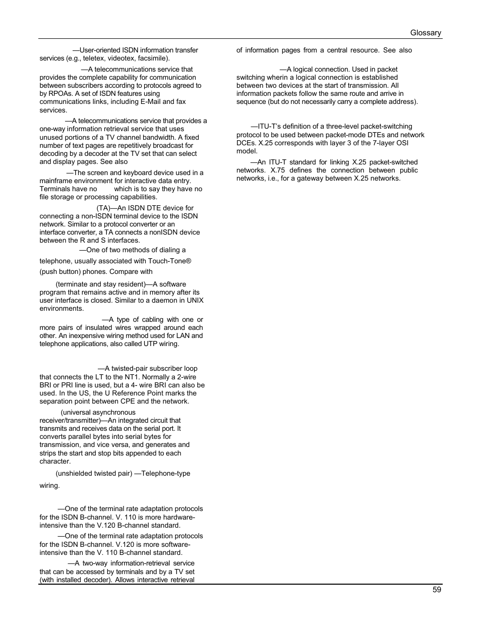 Multi Tech Equipment MTA128ST User Manual | Page 59 / 61