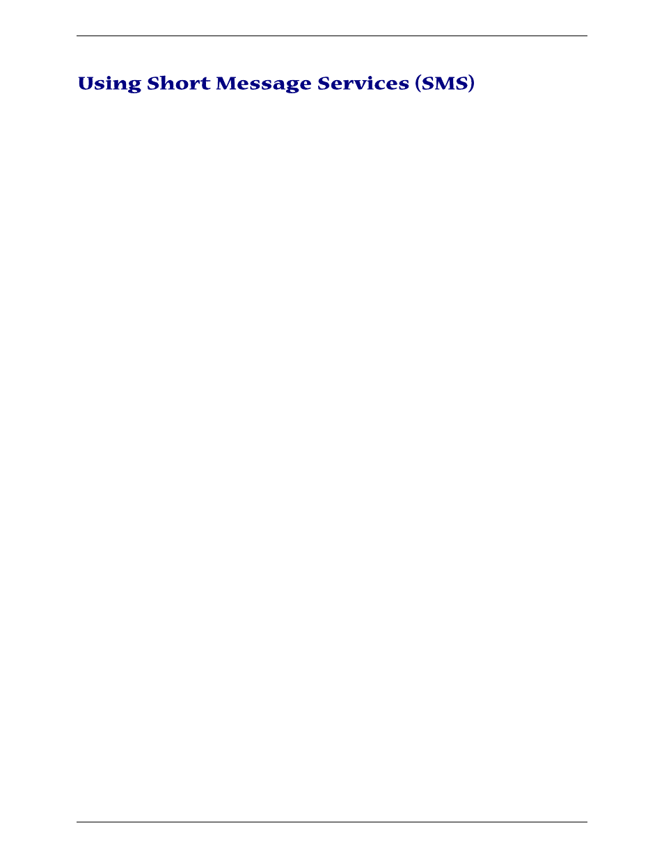 Using short message services (sms) | Multi Tech Equipment GPRS USB User Manual | Page 23 / 35