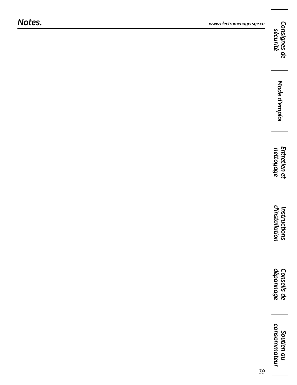 Mabe Canada PCR06WATSS User Manual | Page 39 / 64