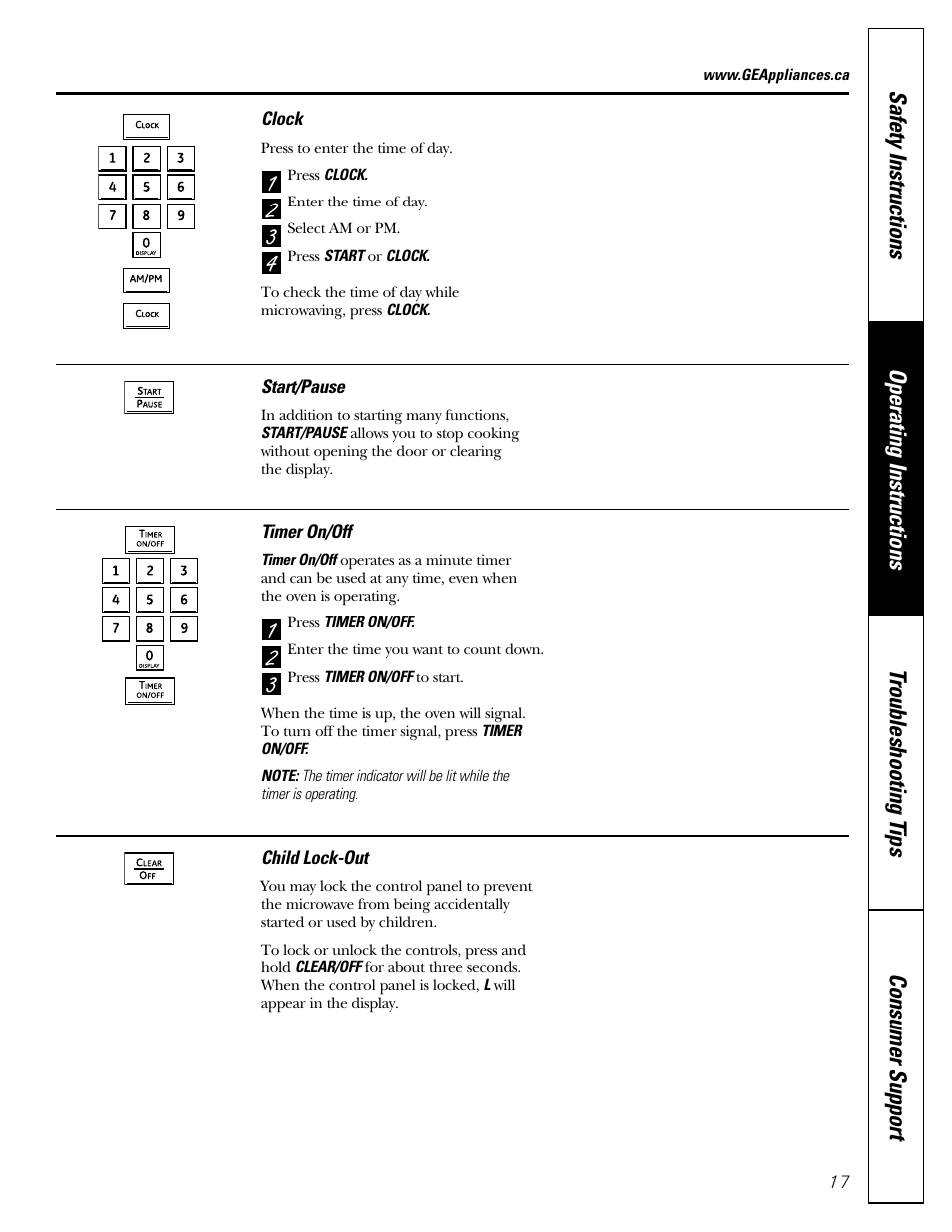 Mabe Canada PEB206C User Manual | Page 17 / 24
