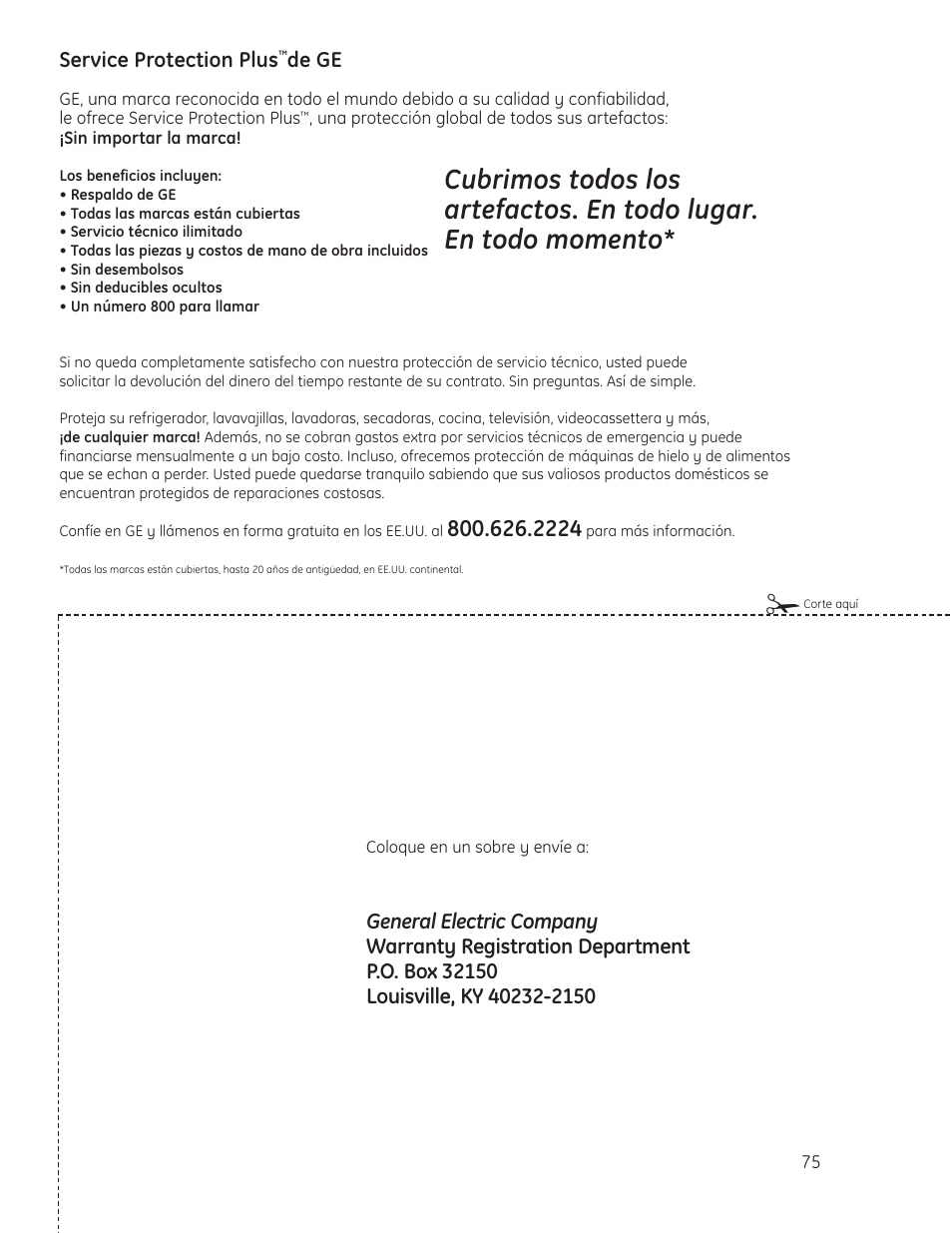 Registro del producto, Registro del producto , 76 | Mabe Canada JP256 User Manual | Page 75 / 80