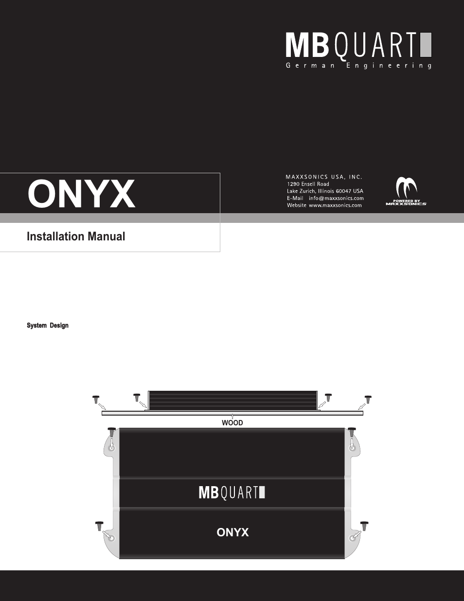 MB QUART ONX4.80/500 User Manual | 12 pages