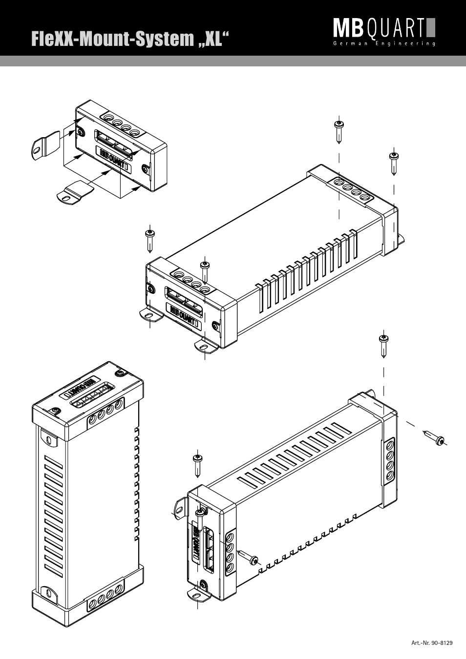 Flexx-mount-system „xl | MB QUART Q - LINE QSF 213 User Manual | Page 8 / 9