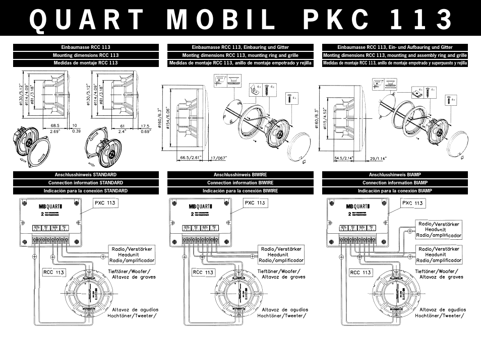 MB QUART Quart Mobil PKC 113 User Manual | Page 2 / 4
