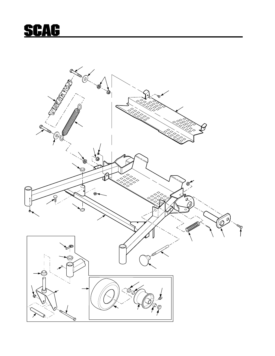 Cutter deck support components | MB QUART SCR User Manual | Page 44 / 77
