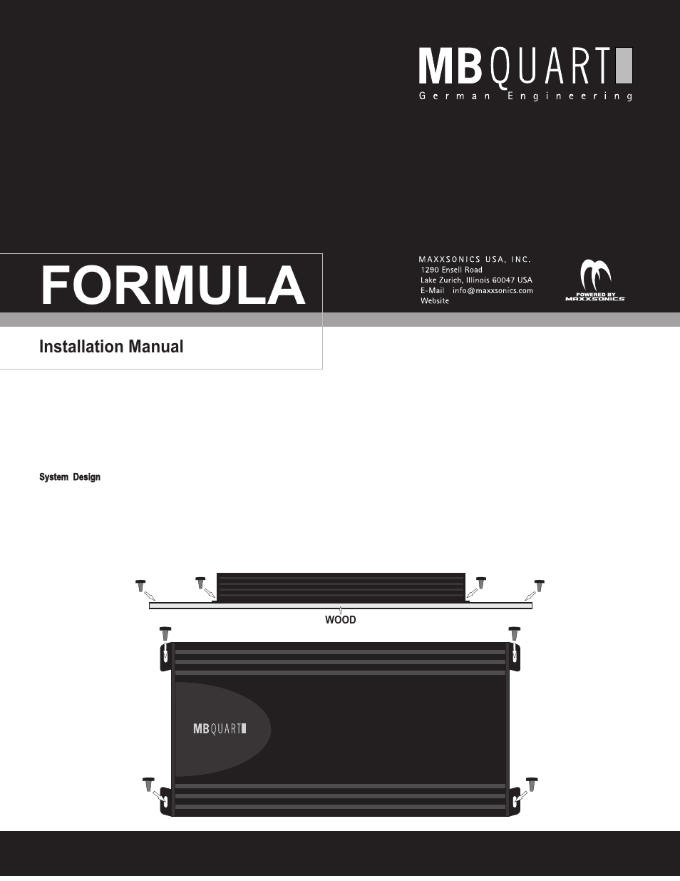 MB QUART FX1.400 User Manual | 11 pages