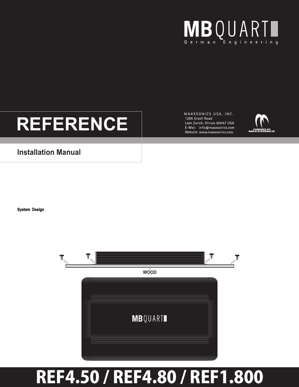 MB QUART REF4.50 User Manual | 11 pages