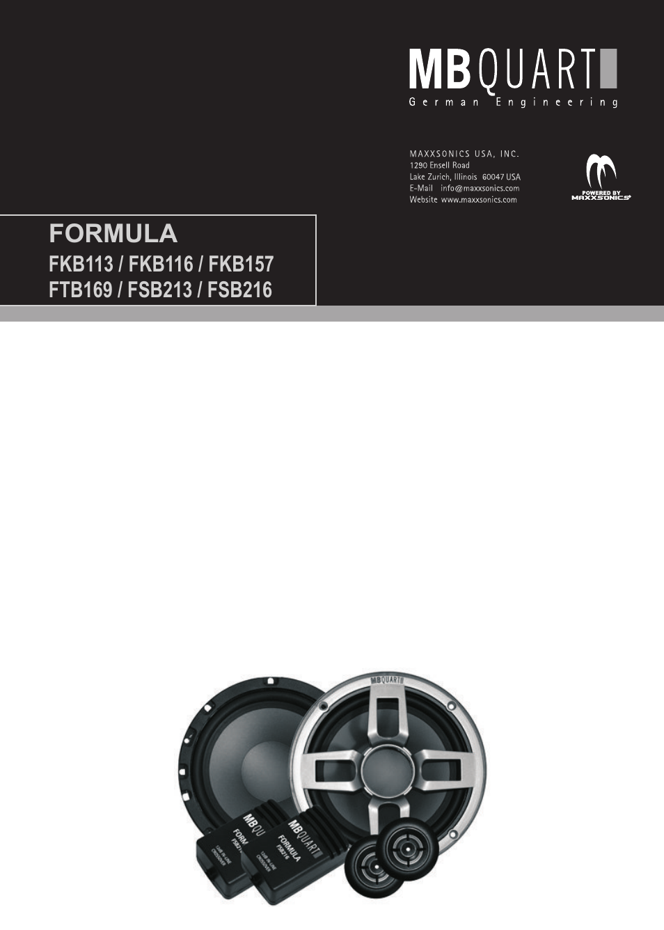 MB QUART FSB216 User Manual | 12 pages