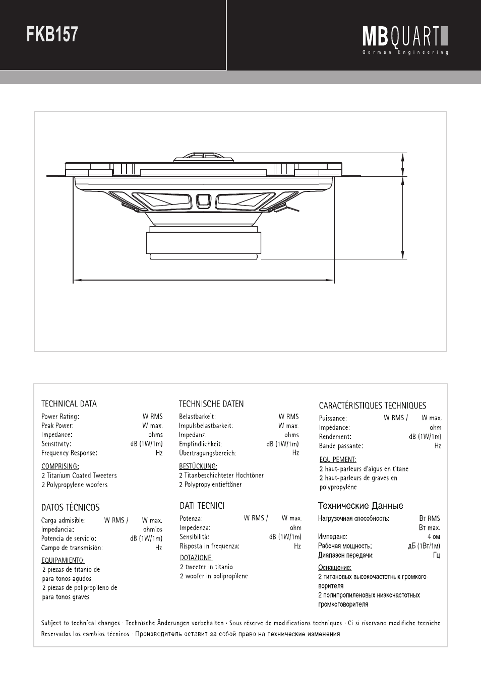 Fkb157 | MB QUART FSB216 User Manual | Page 7 / 12