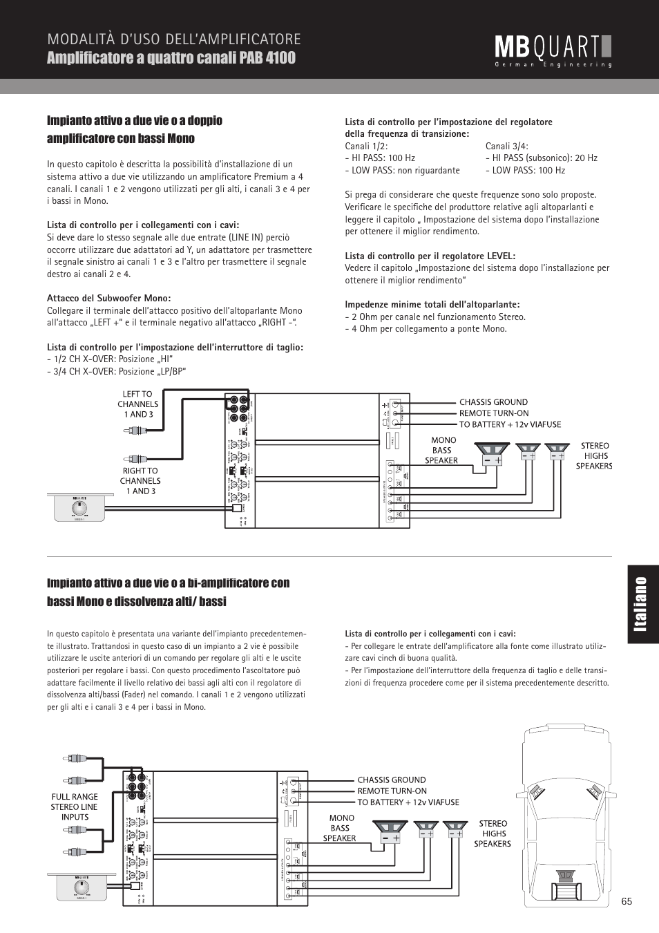 It al ia no | MB QUART PAB 1200.1 D User Manual | Page 65 / 88