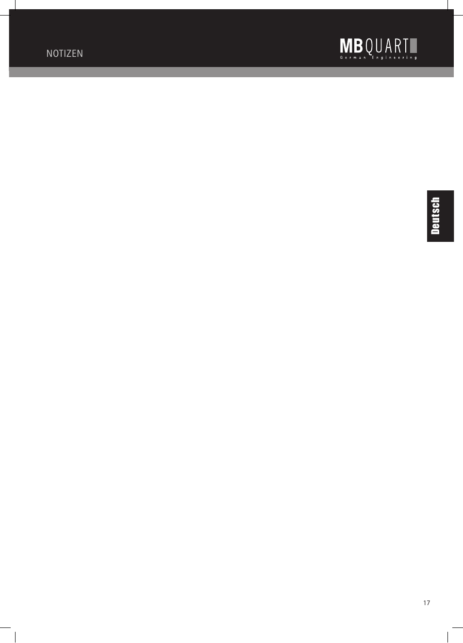 MB QUART RAB 1450 User Manual | Page 17 / 56