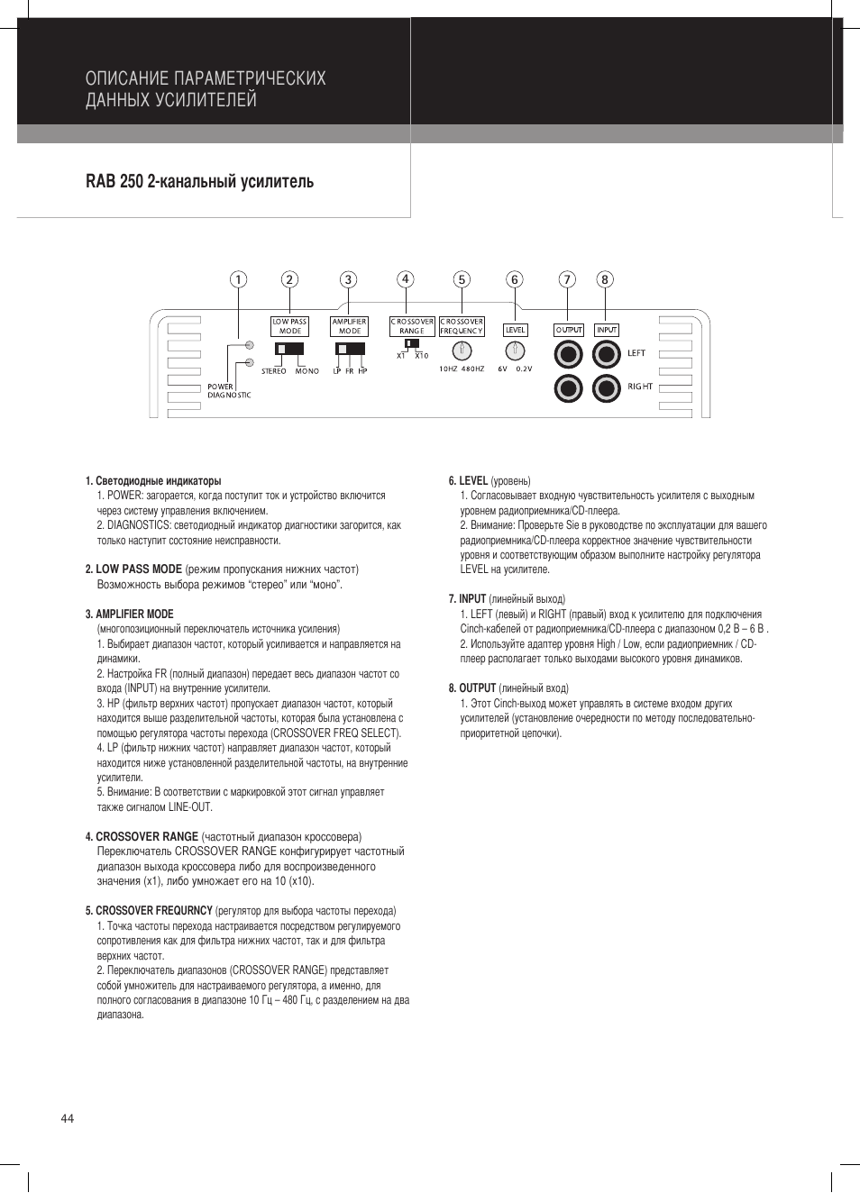 MB QUART RAB 1450 User Manual | Page 44 / 56