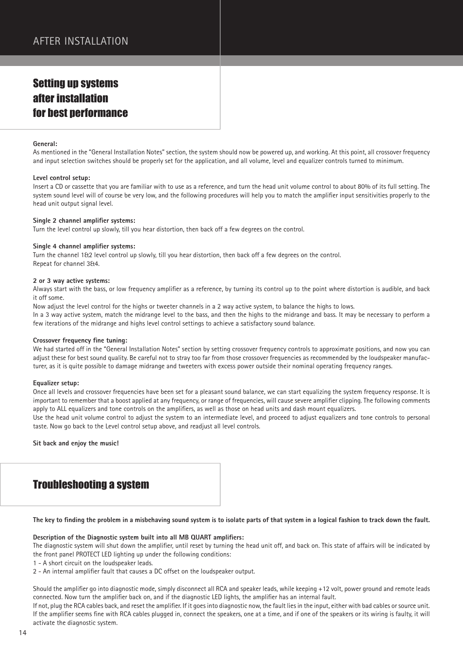 MB QUART PAB 2100c User Manual | Page 14 / 88