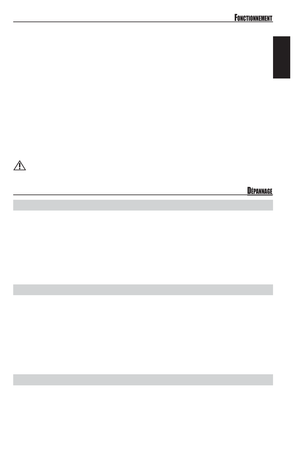 Français, Gain, L'ampli ne s'allume pas | Aucun son en provenance de l'ampli | MB QUART REFERENCE SERIES 4-CHANNEL AMPLIFIER RAA4200 User Manual | Page 23 / 76