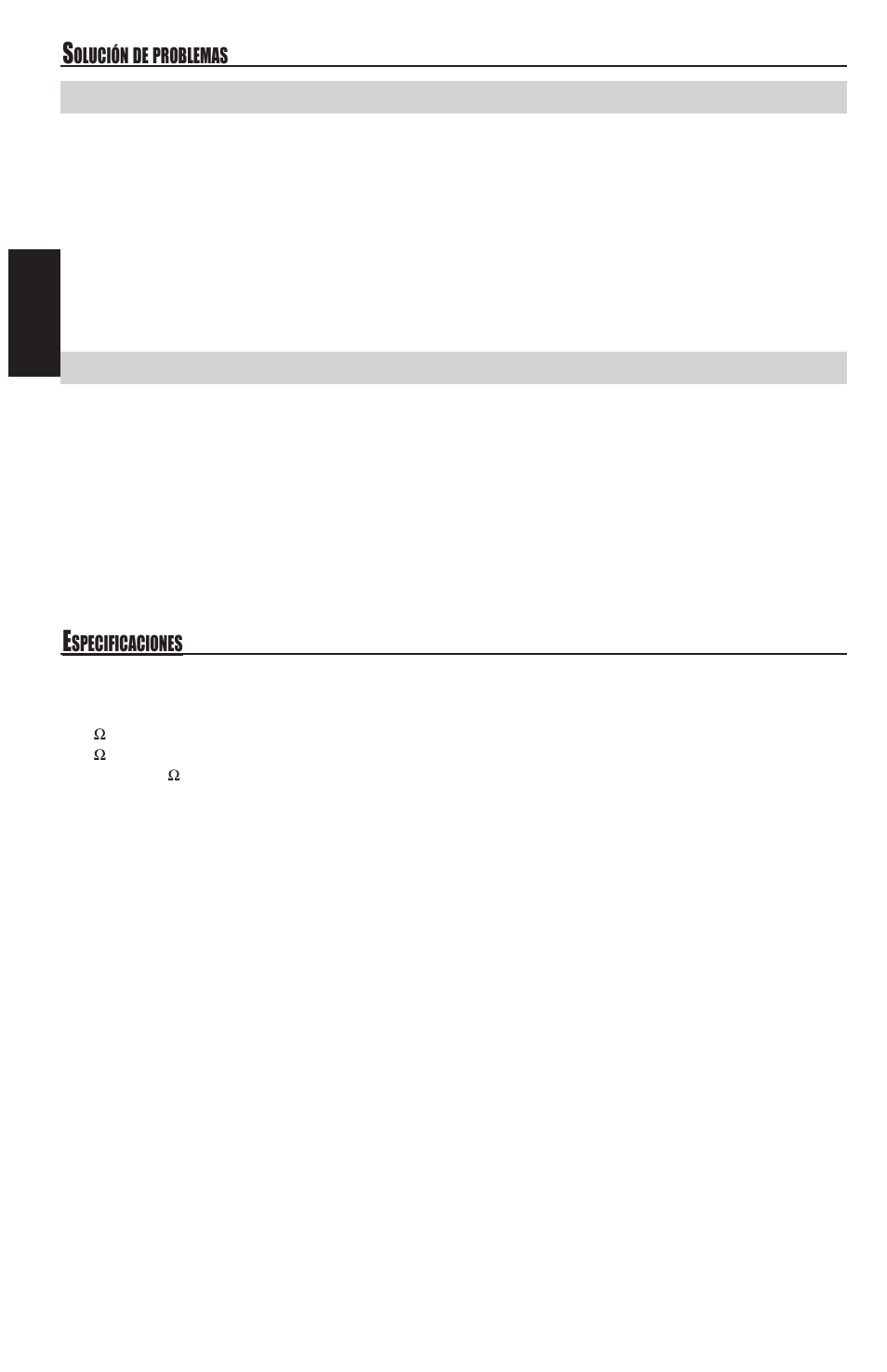 Español, Demasiado ruido del motor | MB QUART REFERENCE SERIES 4-CHANNEL AMPLIFIER RAA4200 User Manual | Page 36 / 76