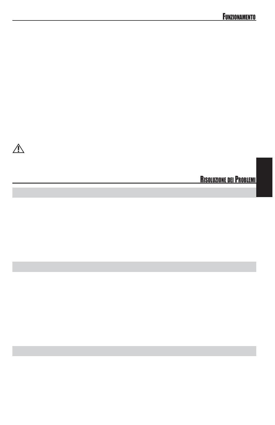 Italiano, Guadagno, L'amplificatore non si accende | Nessun suono proveniente dall'amplificatore | MB QUART REFERENCE SERIES 4-CHANNEL AMPLIFIER RAA4200 User Manual | Page 59 / 76