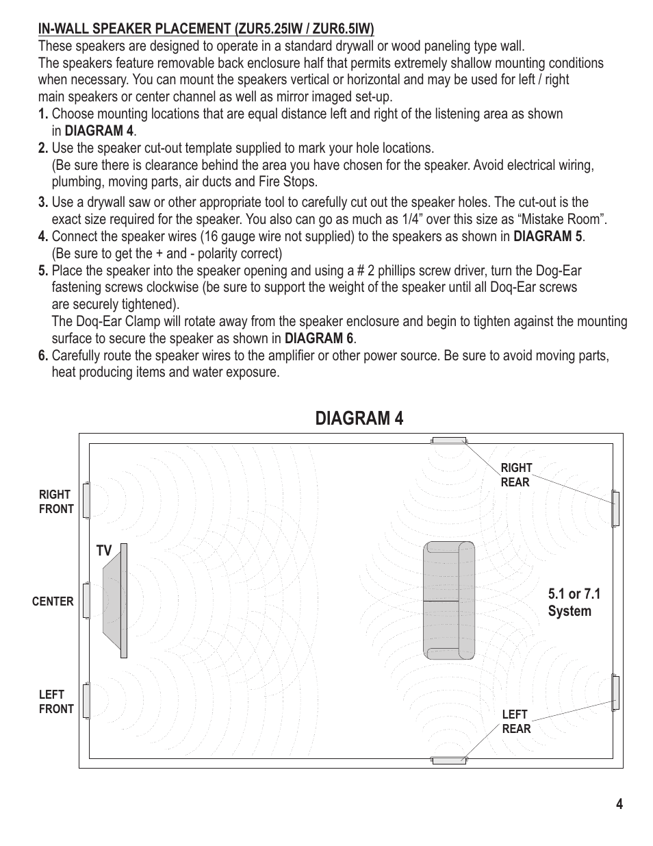 Diagram 4 | MB QUART ZUR65IC User Manual | Page 5 / 9