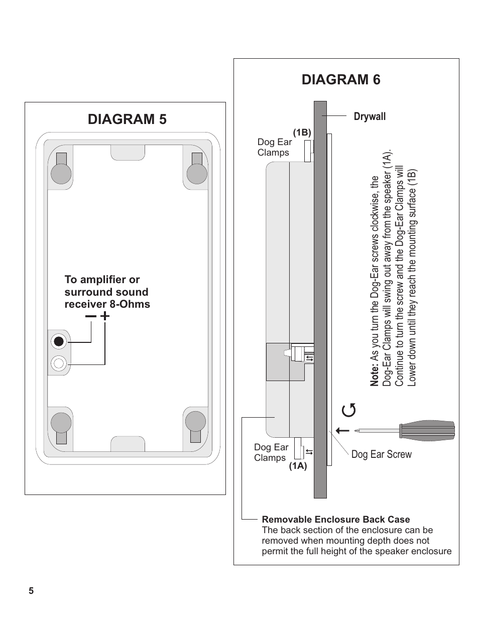 Diagram 5 diagram 6 | MB QUART ZUR65IC User Manual | Page 6 / 9