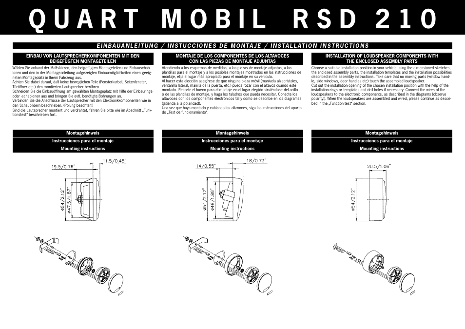 MB QUART Quart Mobil RSD 210 User Manual | Page 3 / 5