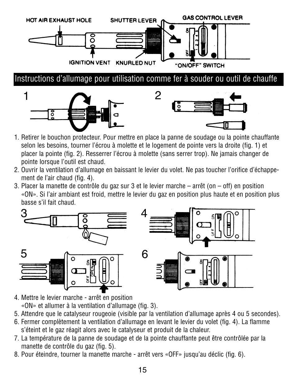 Master Appliance UT-100 User Manual | Page 15 / 32