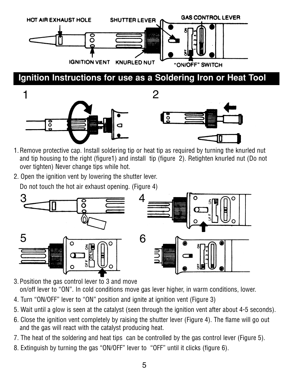 Master Appliance UT-100 User Manual | Page 5 / 32