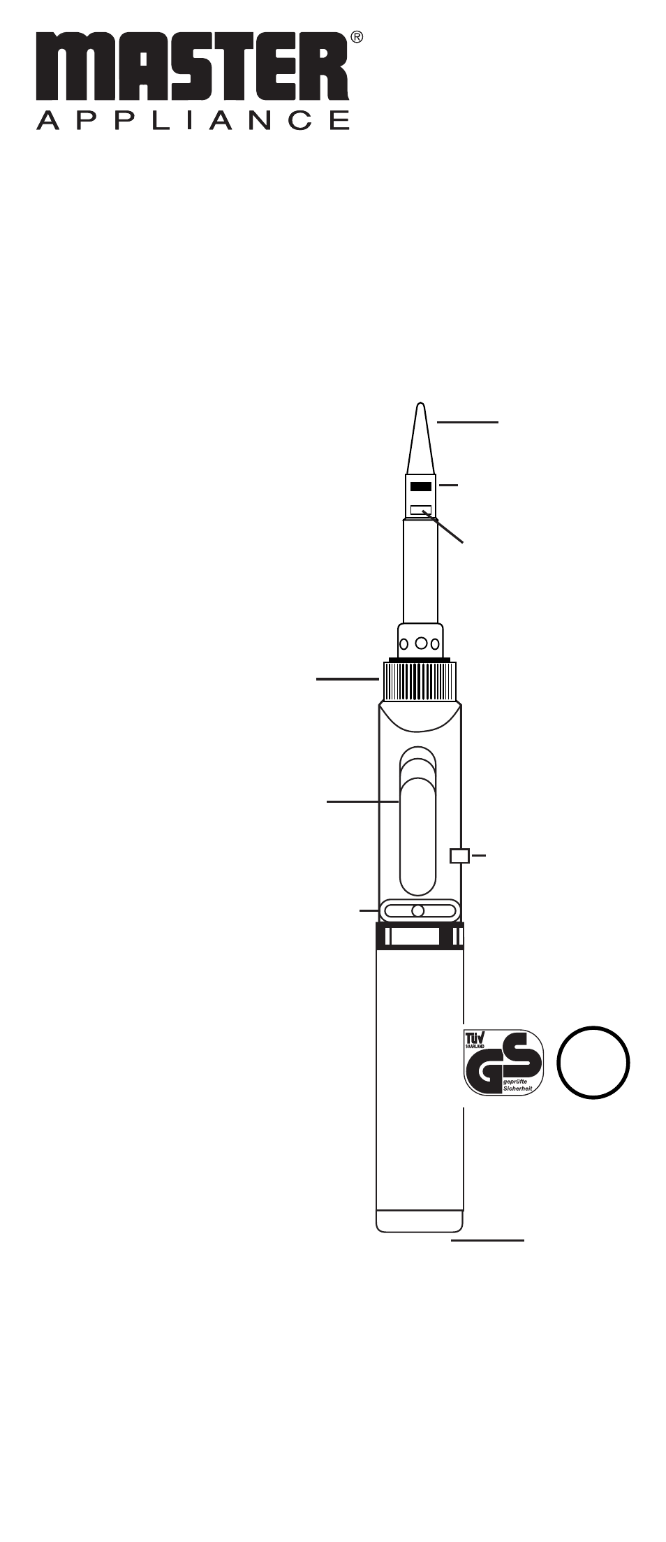 Master Appliance UT-40Si User Manual | 8 pages