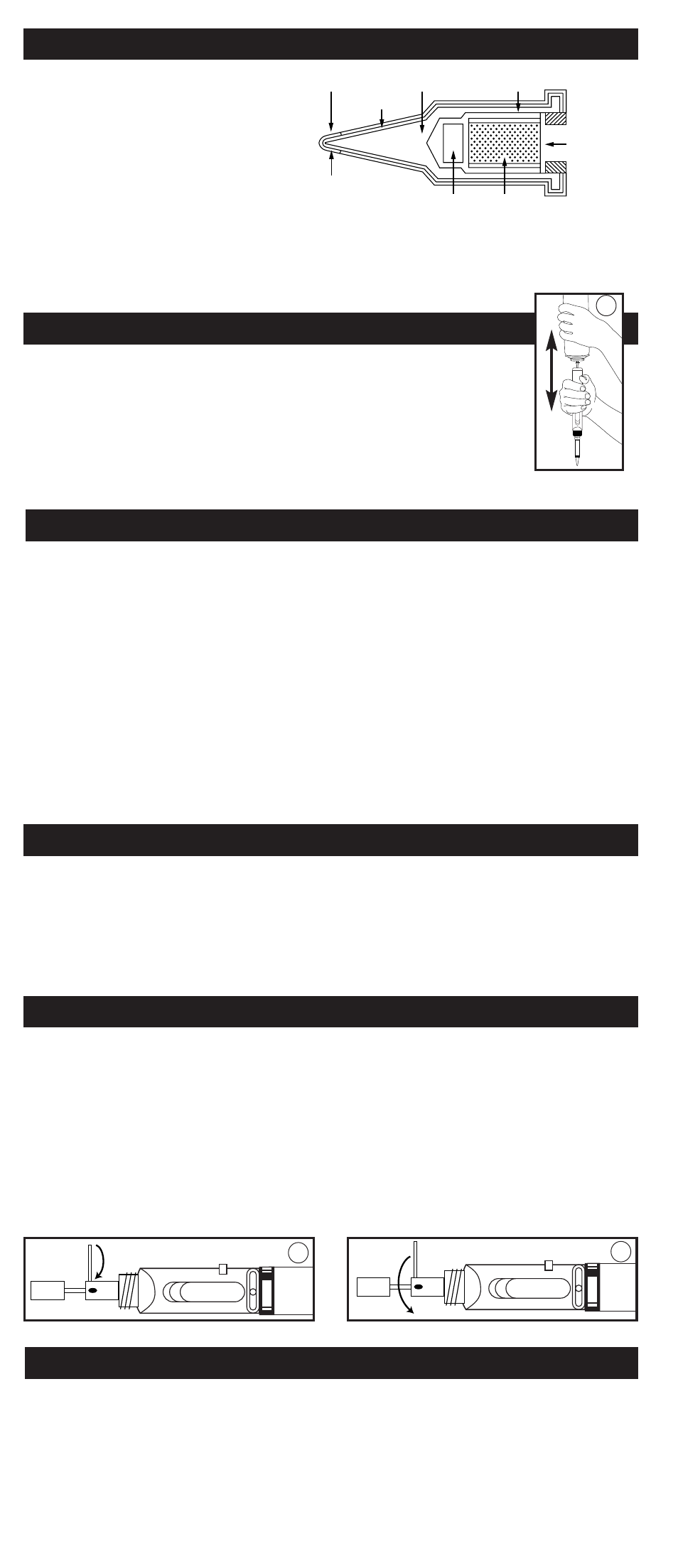 Principles of operation, Fill with ultratane, Butane | Ignition instructions, Use as a soldering iron or heat tool, Storage of your ultratorch heat tool | Master Appliance UT-40Si User Manual | Page 2 / 8