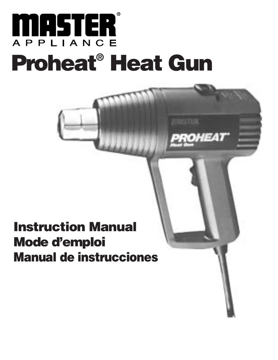 Master Appliance PH-1100 User Manual | 36 pages