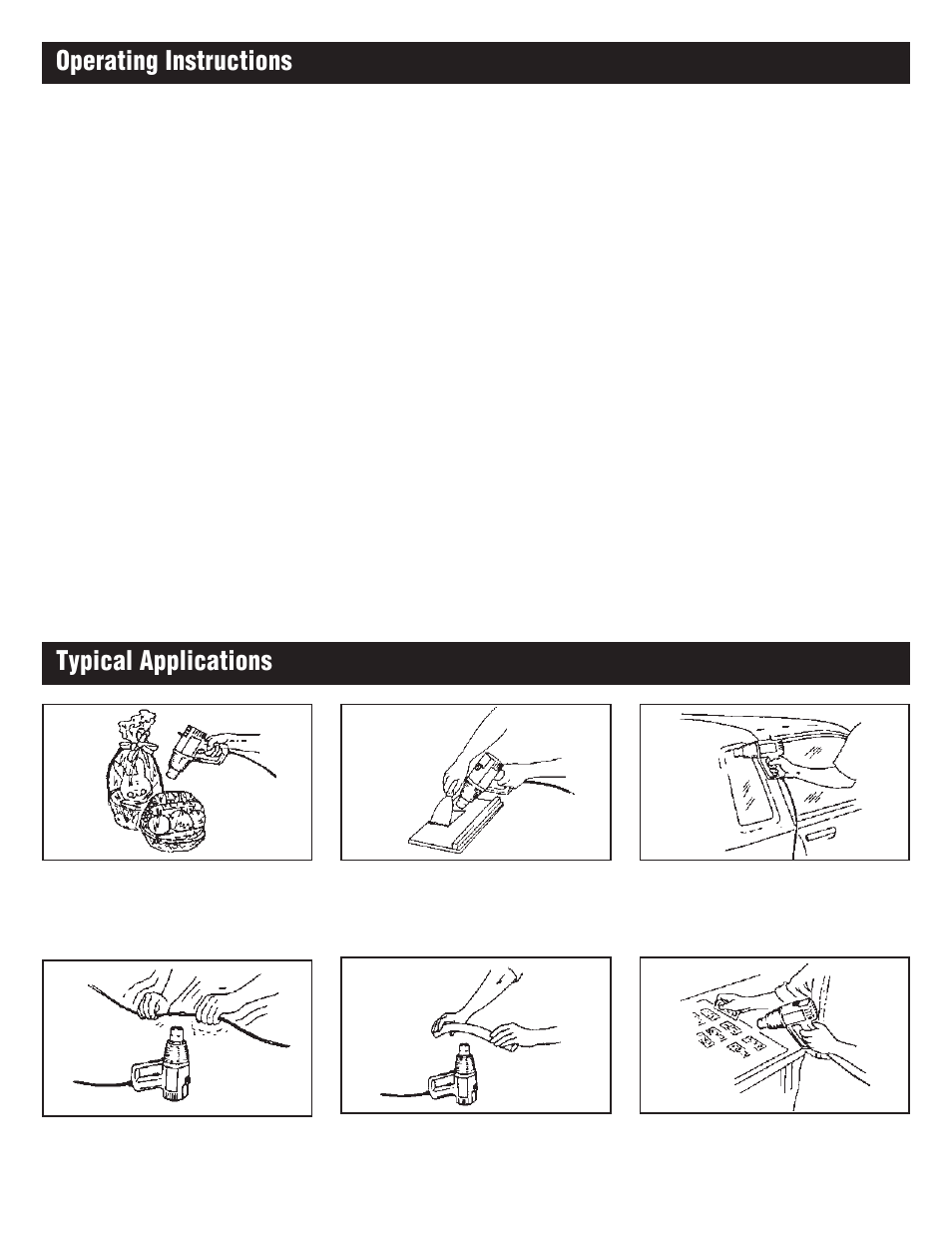 Operating instructions typical applications | Master Appliance PH-1100 User Manual | Page 5 / 36