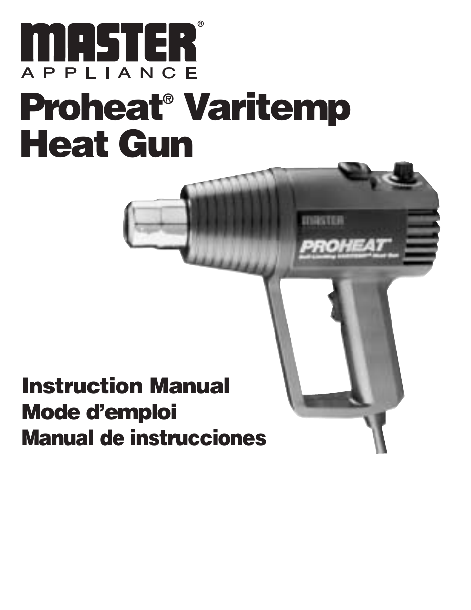 Master Appliance PH-2200 User Manual | 36 pages
