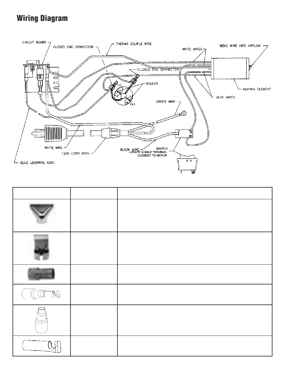 Wiring diagram | Master Appliance PH-2200 User Manual | Page 10 / 36