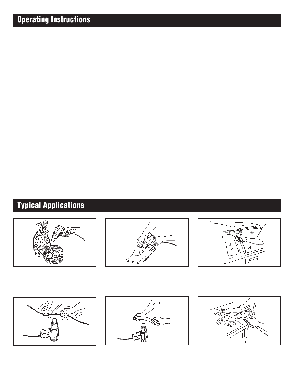 Operating instructions typical applications | Master Appliance PH-2200 User Manual | Page 5 / 36