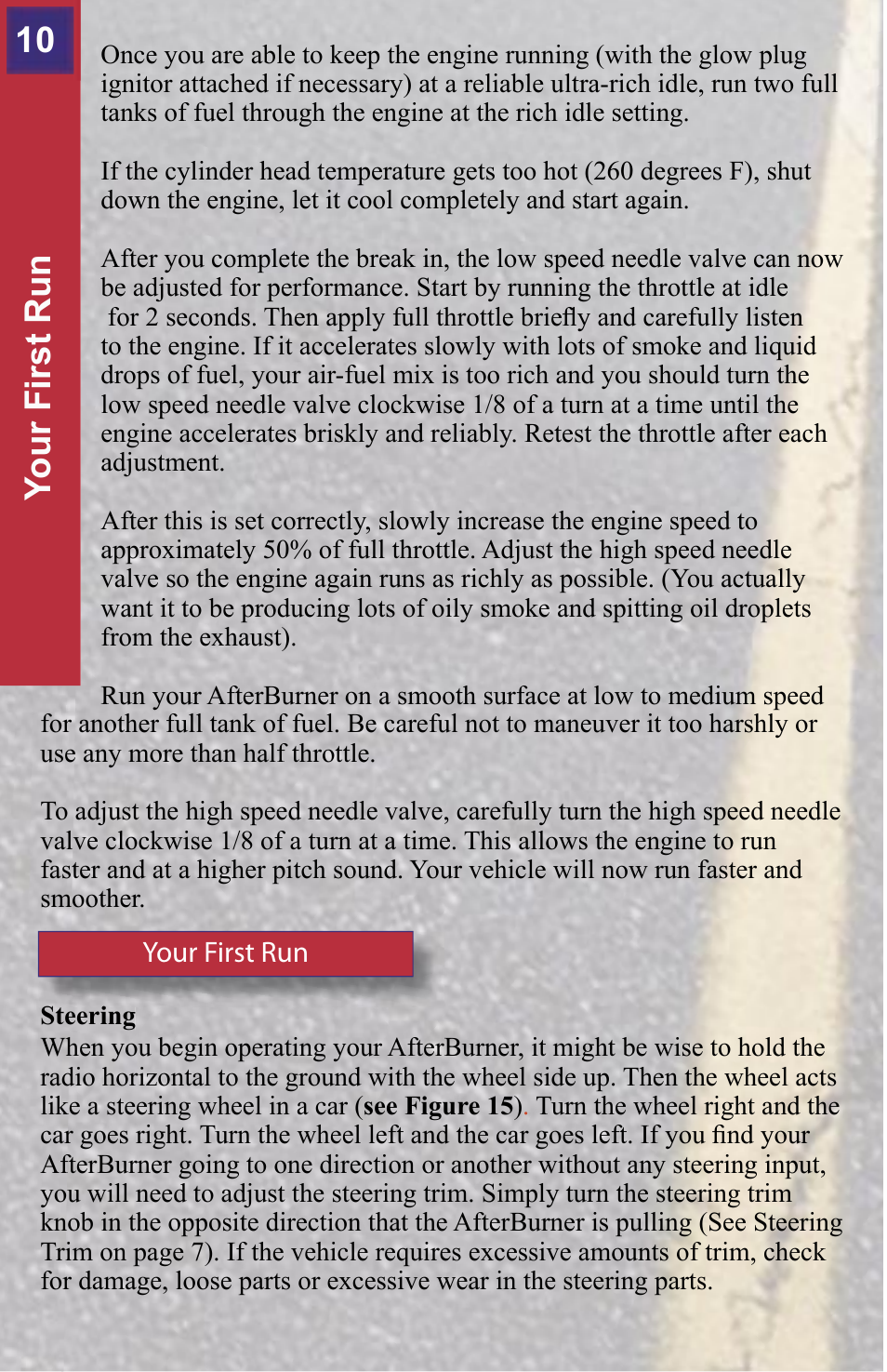 10 your first run | MegaTech AfterBurner User Manual | Page 10 / 20