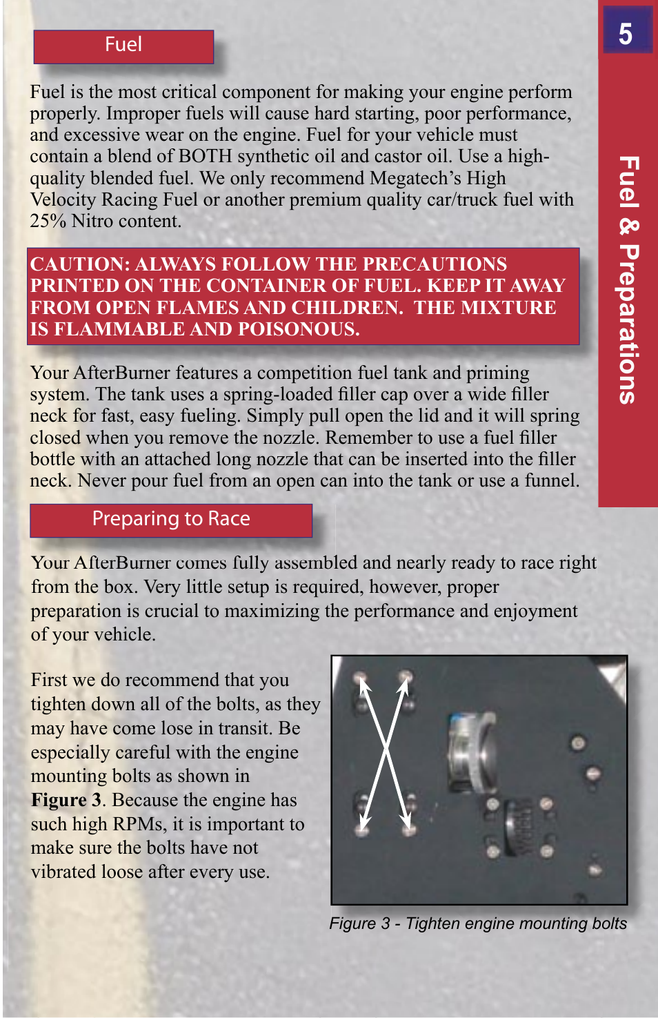 Fuel & preparations | MegaTech AfterBurner User Manual | Page 5 / 20
