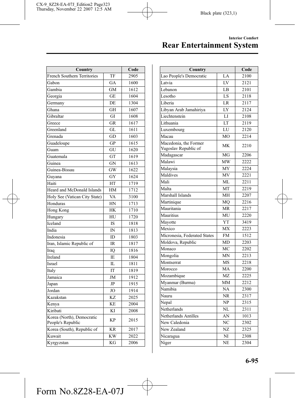 Rear entertainment system | Mazda 2008 CX-9 User Manual | Page 323 / 506