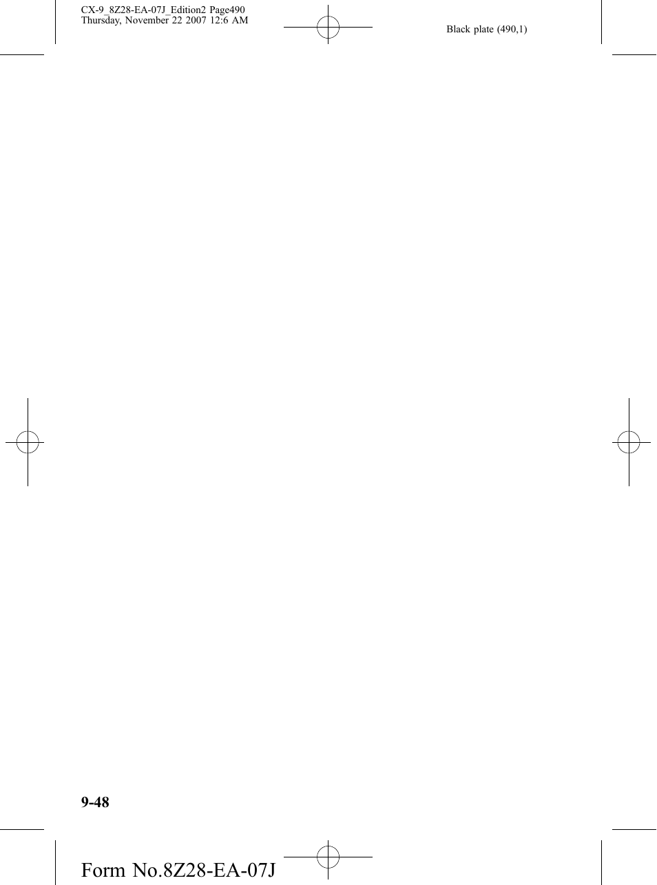 Mazda 2008 CX-9 User Manual | Page 490 / 506