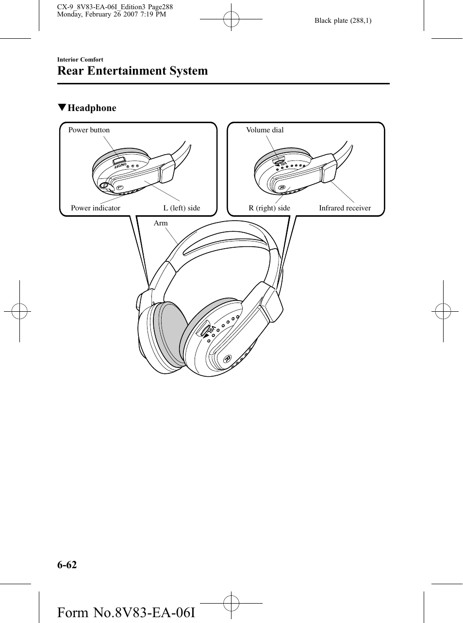 Rear entertainment system | Mazda 2007 CX-9 User Manual | Page 288 / 502