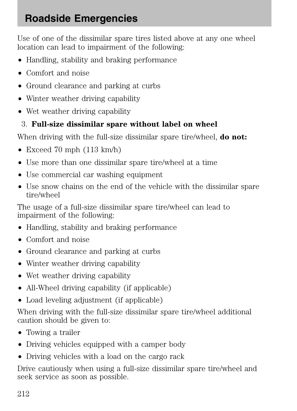Roadside emergencies | Mazda 2008 Tribute HEV User Manual | Page 212 / 312