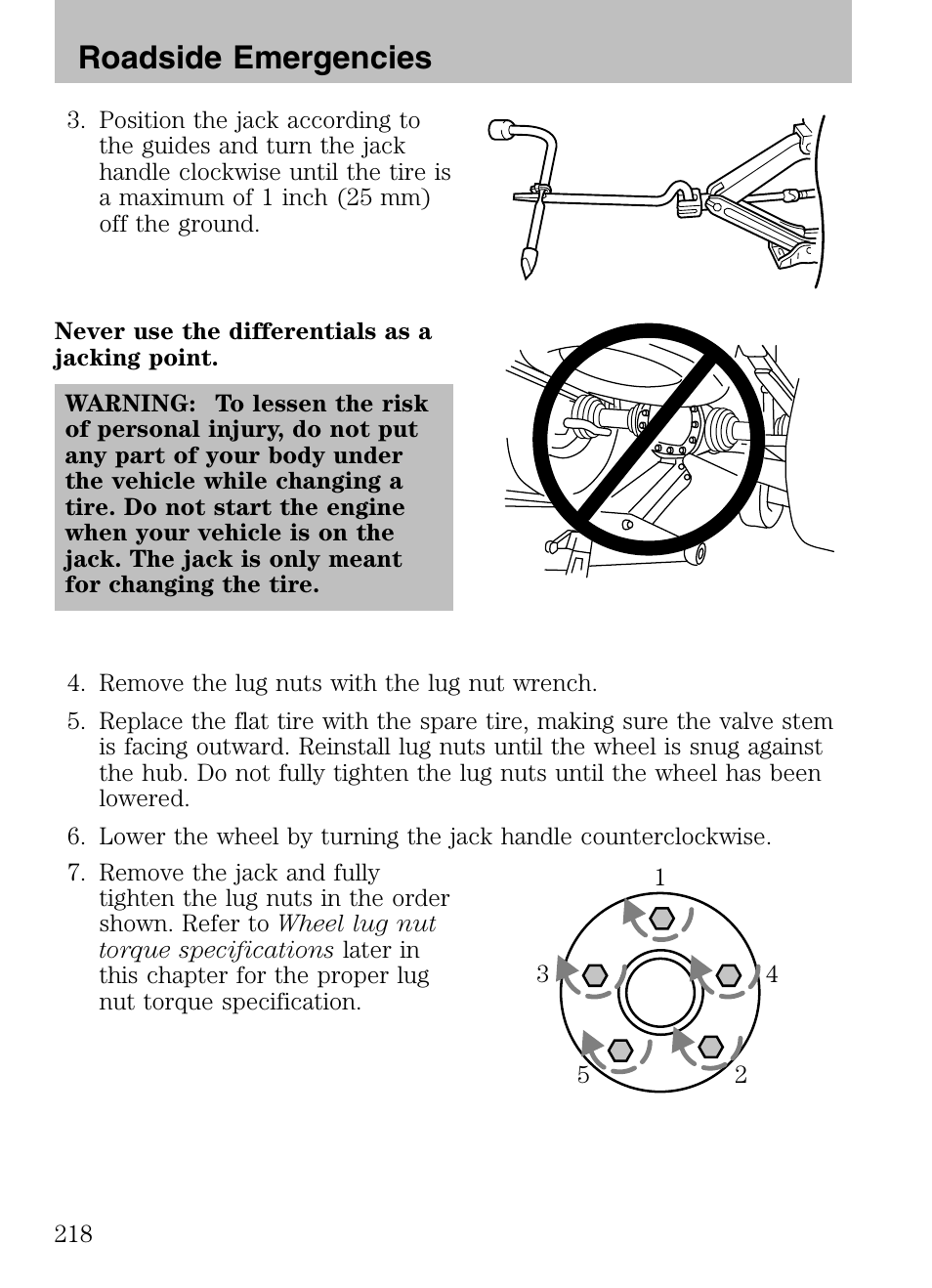 Roadside emergencies | Mazda 2008 Tribute HEV User Manual | Page 218 / 312