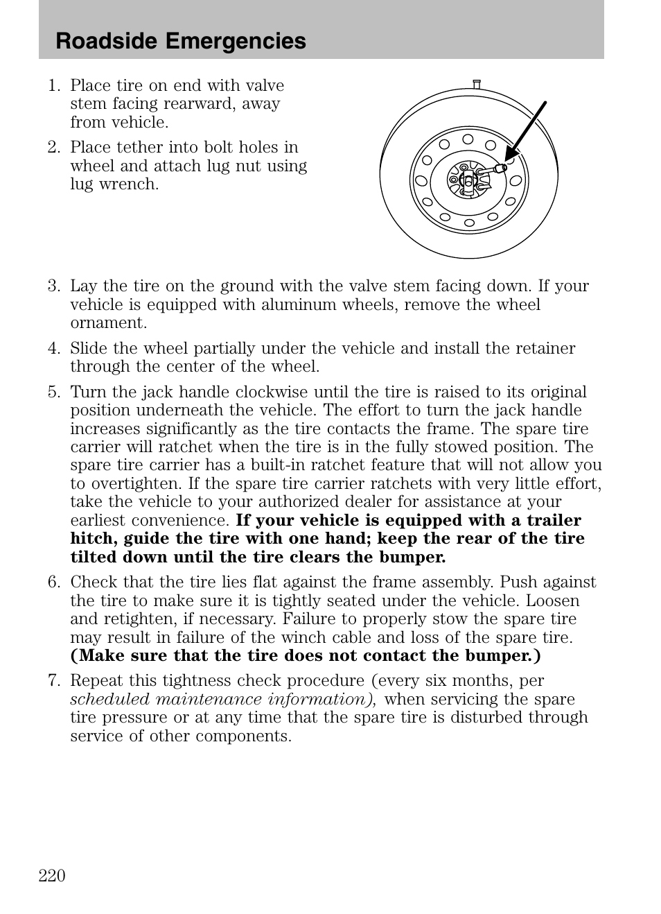 Roadside emergencies | Mazda 2008 Tribute HEV User Manual | Page 220 / 312