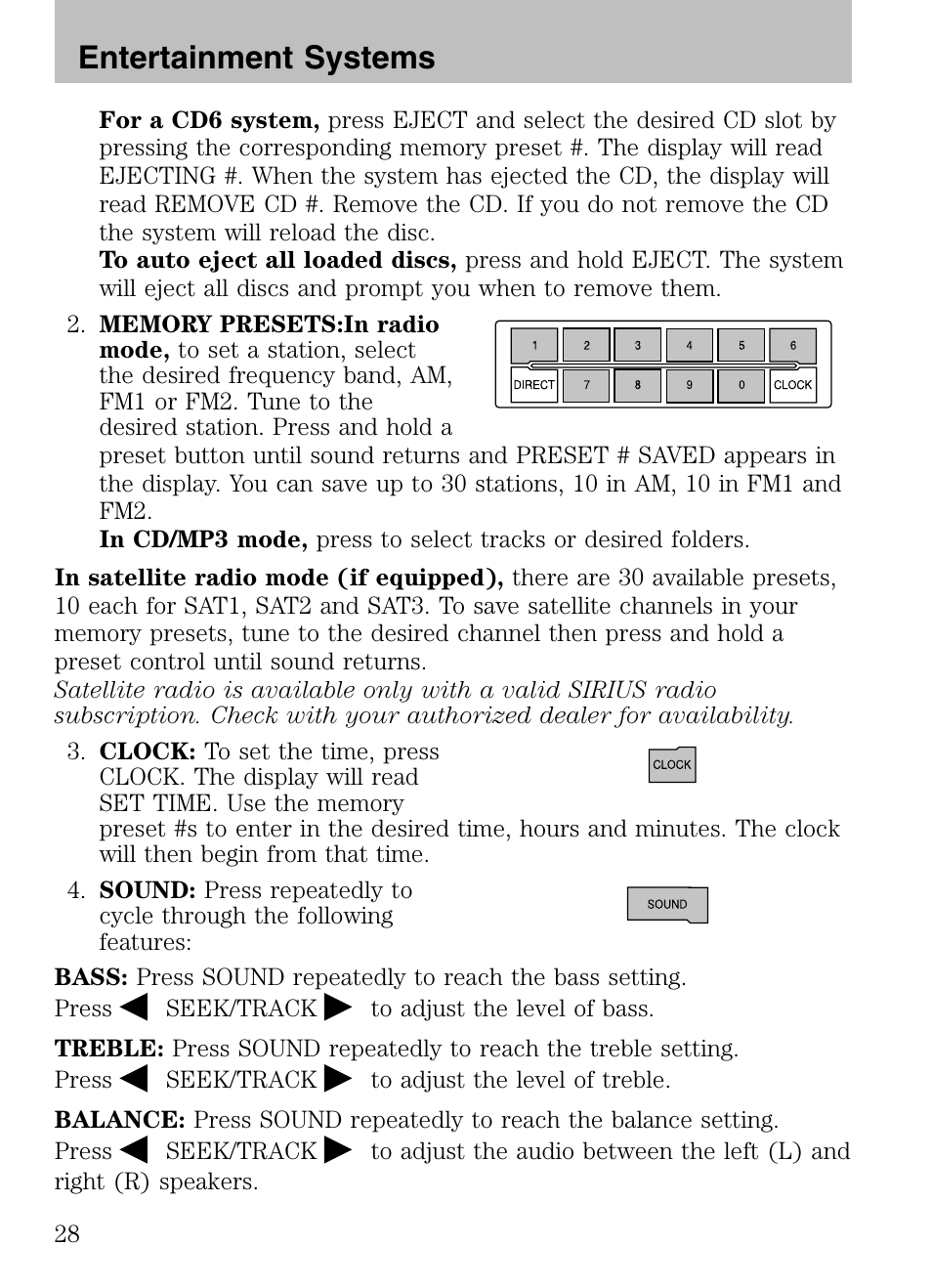 Entertainment systems | Mazda 2008 Tribute HEV User Manual | Page 28 / 312