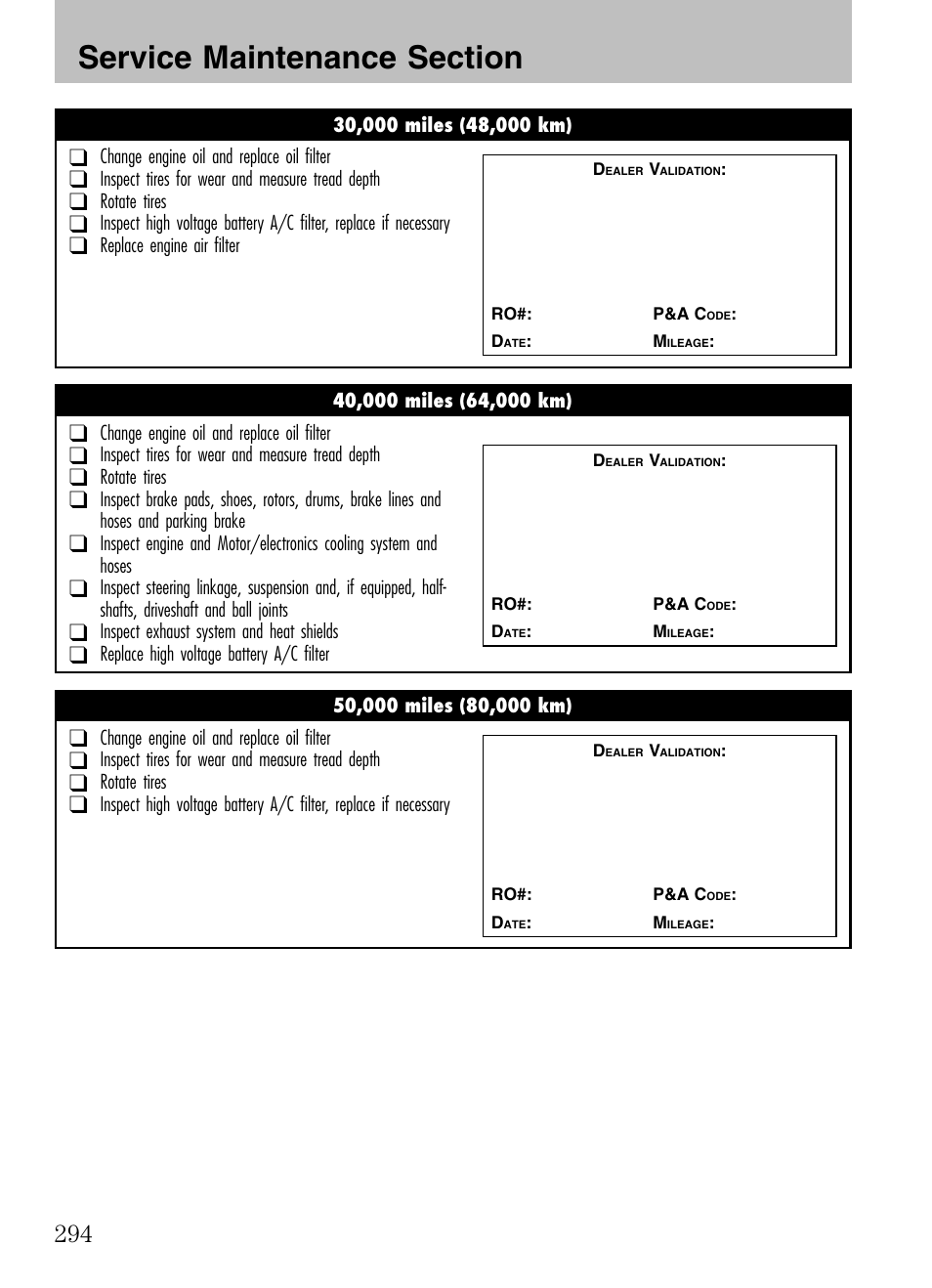 Mazda 2008 Tribute HEV User Manual | Page 294 / 312