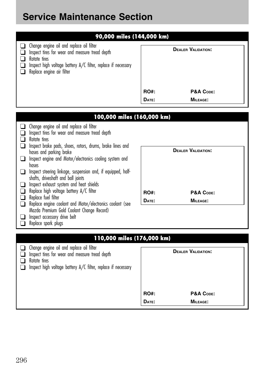 Mazda 2008 Tribute HEV User Manual | Page 296 / 312