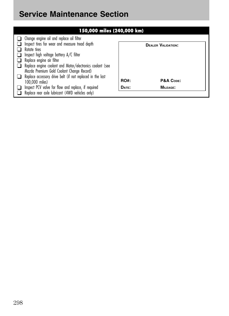 Mazda 2008 Tribute HEV User Manual | Page 298 / 312