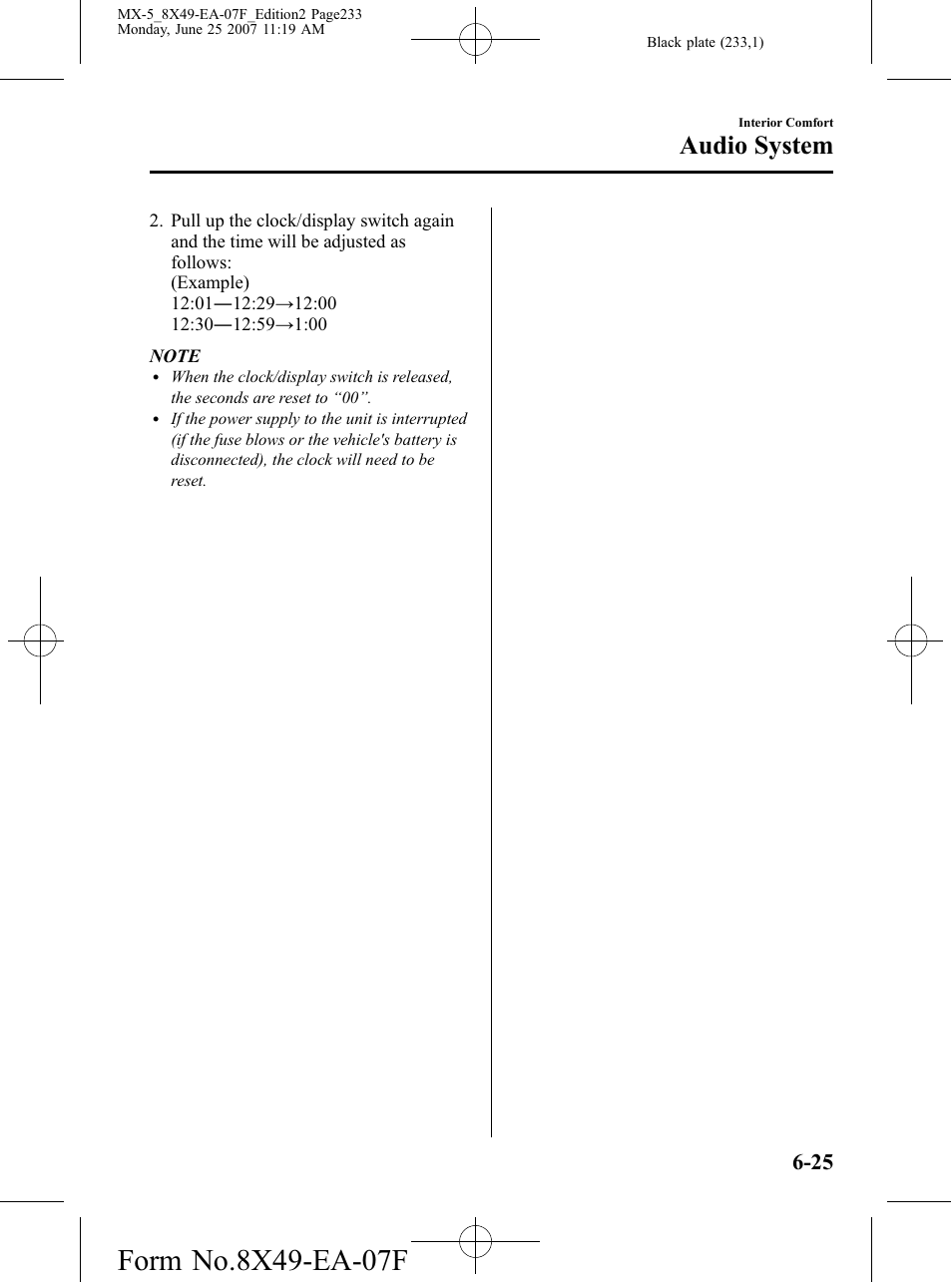 Audio system | Mazda 2008 MX-5 Miata User Manual | Page 233 / 458