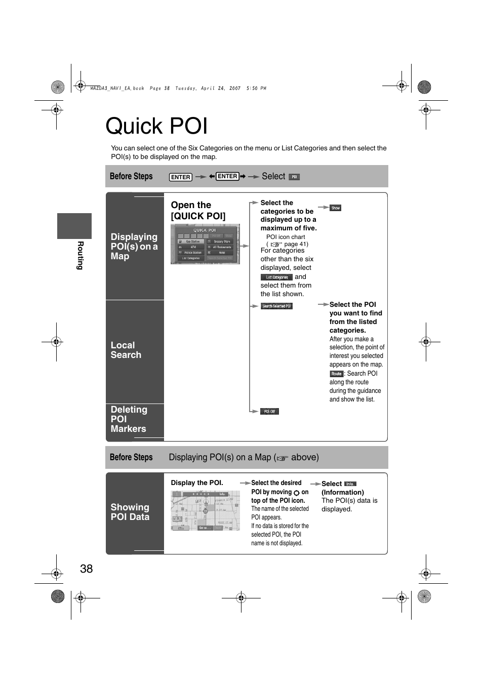 Quick poi | Mazda 2008 MX-5 Miata User Manual | Page 438 / 458