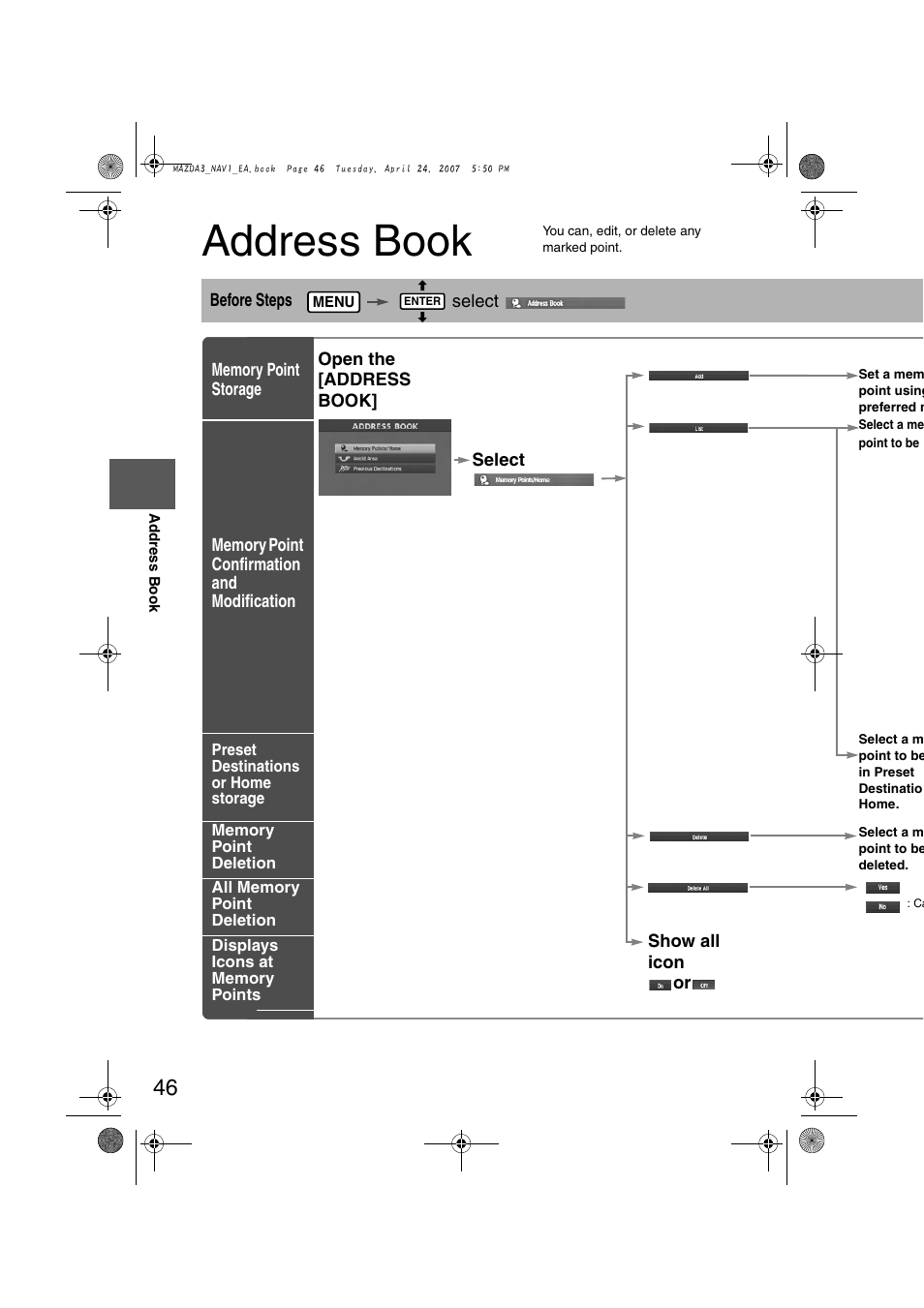 Address book | Mazda 2008 MX-5 Miata User Manual | Page 446 / 458