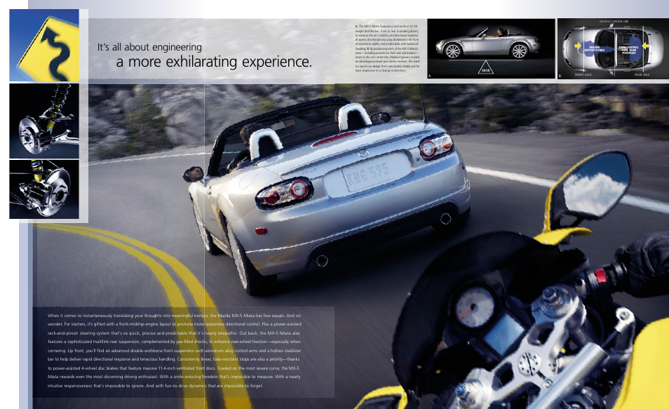 A more exhilarating experience, It’s all about engineering | Mazda MX-5 Miata User Manual | Page 10 / 15