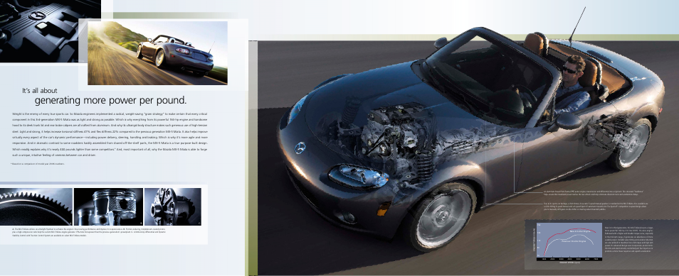 Generating more power per pound, It’s all about | Mazda MX-5 Miata User Manual | Page 9 / 15