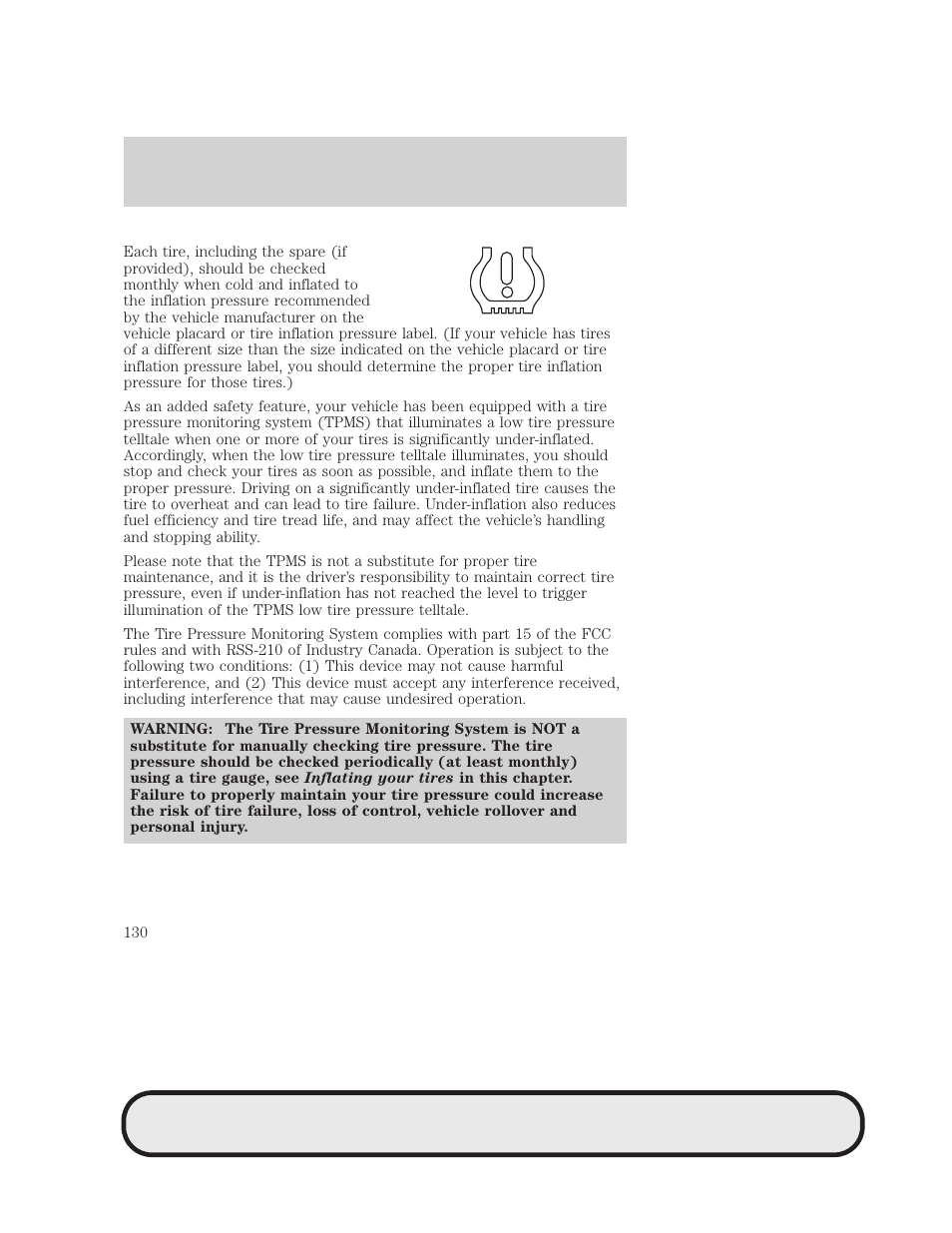 Tires, wheels and loading | Mazda 2007 B2300 Truck User Manual | Page 130 / 279